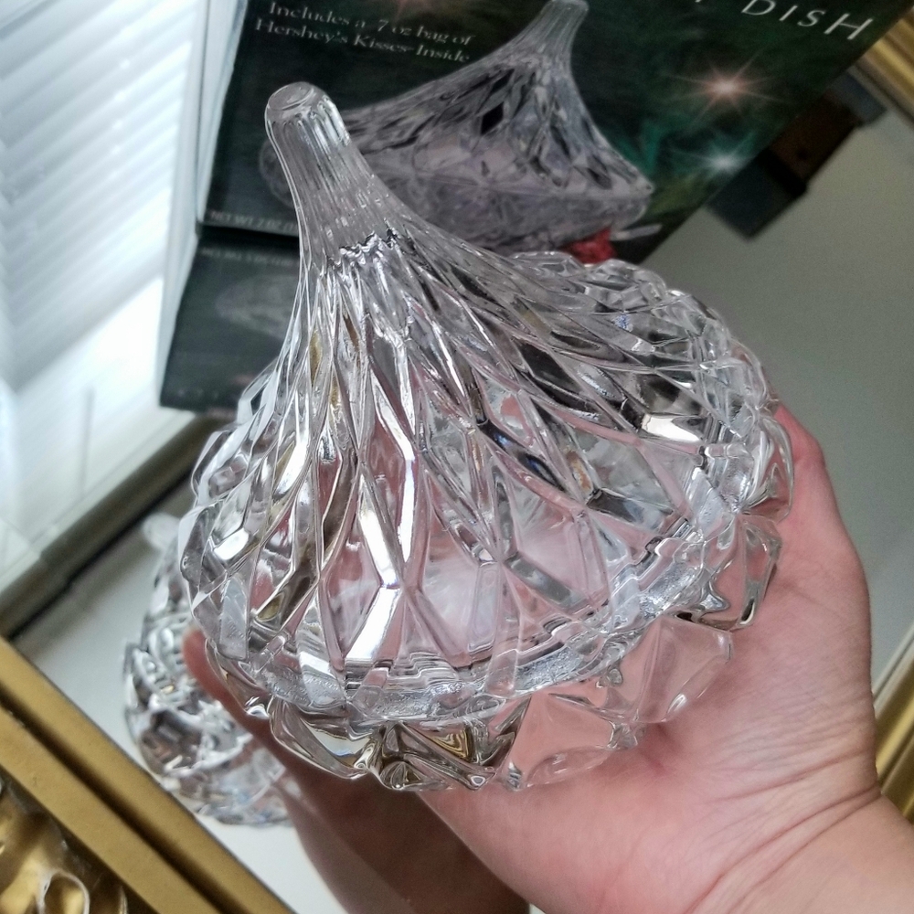 ❗Vintage 1994 Crystal Hershey's Kisses Candy Dish❗